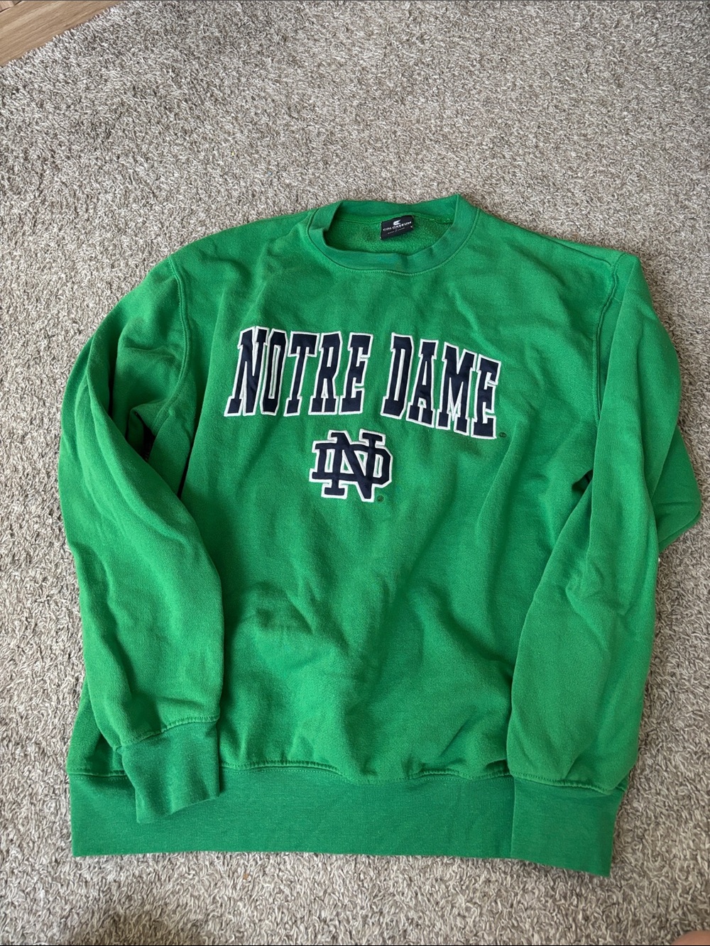 Notre Dame Green Crewneck Sweater